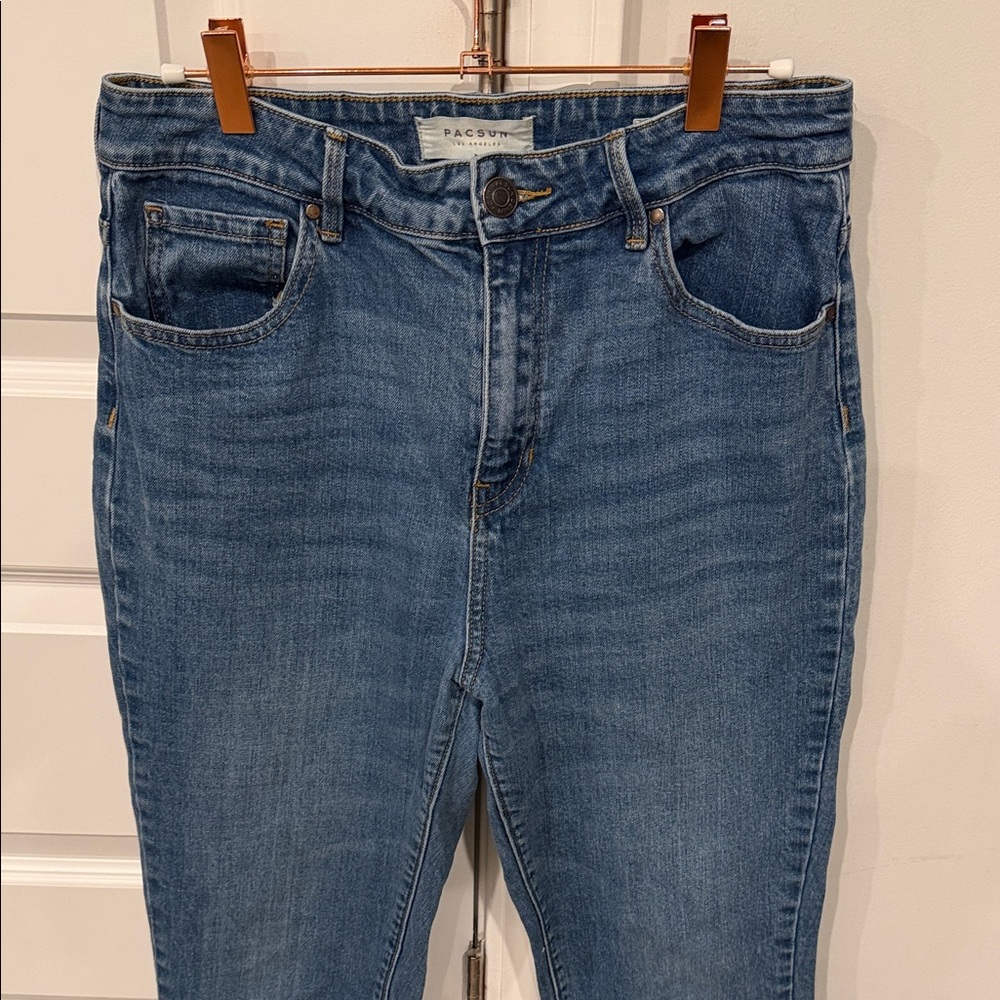PacSun Women's Medium Blue High-Rise Slim Jeans Size 28
